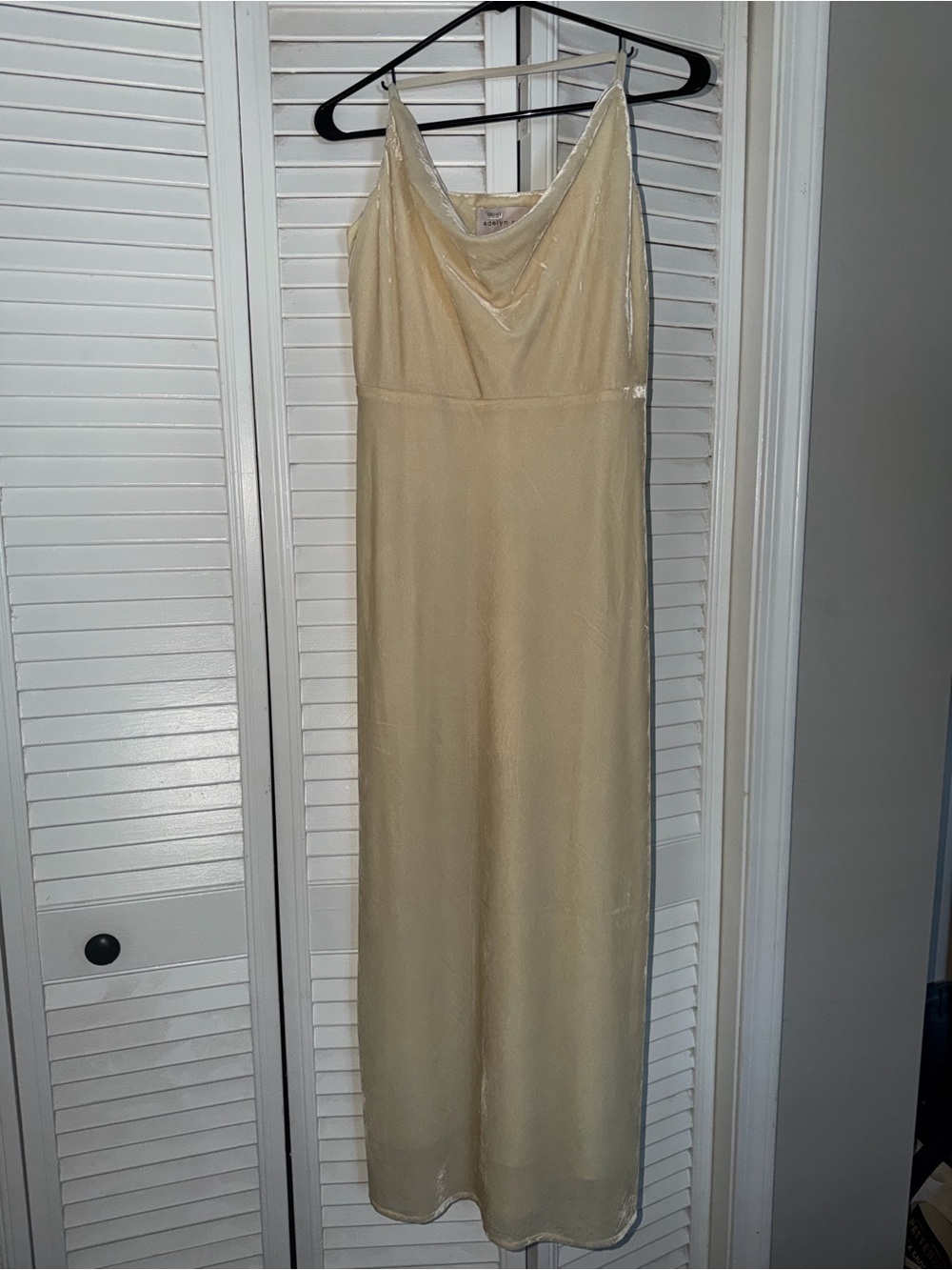 Adelyn Rae Cream Cowl Neck Slip